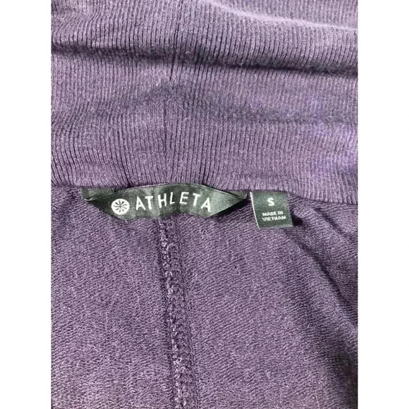 Athleta Pranayama Restore Wrap Cardigan Sweater Top Plum Dark Purple Size S - Picture 2 of 2